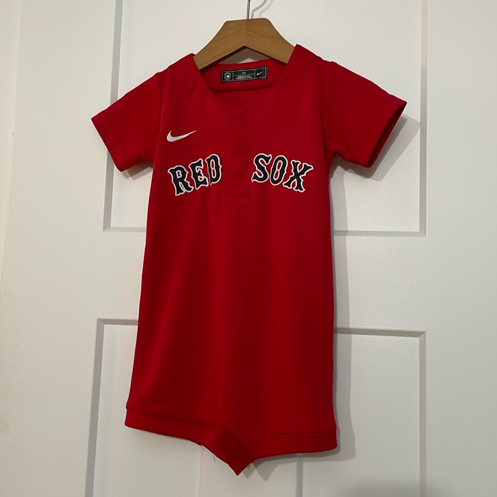 NWOT- Nike Boston Red Socks Jersey Romper (24 months)